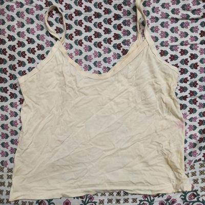 Preloved White Soft Bra Top