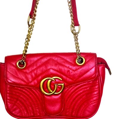 Gucci Pebbled Calfskin Small Soho Disco Bag Red – Coco Approved Studio