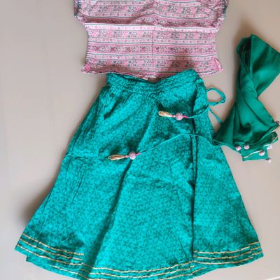Ghagra Choli for Girls, Multi Color Lehenga Choli, , Indian Kids Dress,  Baby Lehenga, Embroidered Lehenga, Cotton Lehenga, for Baby - Etsy