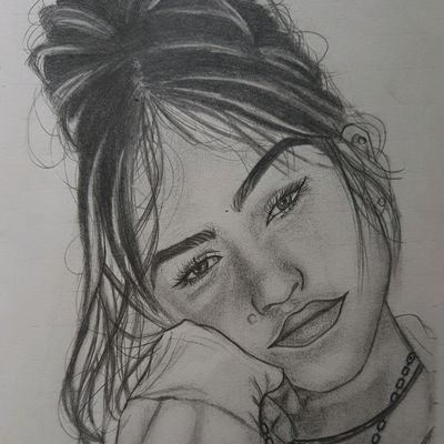 Cute Girls Face (Original Drawing)