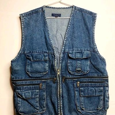 Sexy denim cheap vest