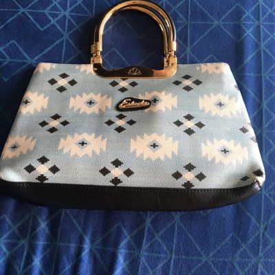 ESBEDA White Color Embossed Textured Handbag For Women