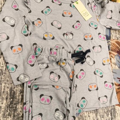 SHEIN Kids QTFun Toddler Girls Panda Print Puff Sleeve Dress | SHEIN USA