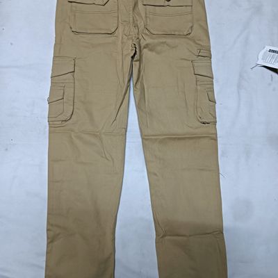 TRGPSG Men's Cargo Pants with Multi Pockets Outdoor Cotton Work Pants(No  Belt),Khaki 29 - Walmart.com