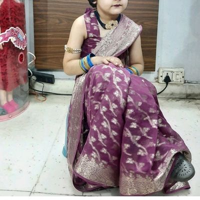 Saree dress outlet for baby girl