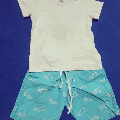 Kids Dress for Boys | Printed Hoisery Cotton T shirt & Short Set -  OnMartIndia