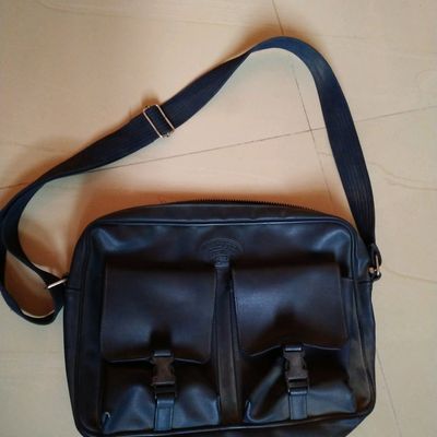 Genuine Full-Grain Leather Travel Messenger Slings Bag With Adjustable  Strap,Tan | eBay