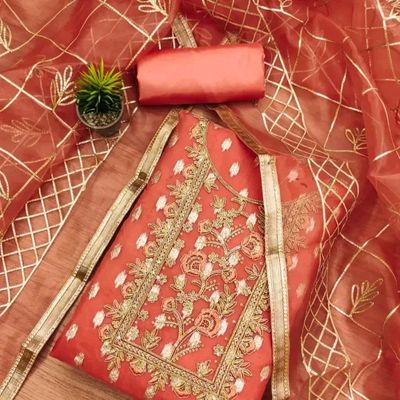 Amazon.com: Indian Handmade Cotton Party wear Green and White Dress Material/Salwar  Kameez Dupatta 2.15 Meter : Clothing, Shoes & Jewelry