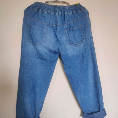 vintage dark wash denim long shorts / jorts. 3/4... - Depop