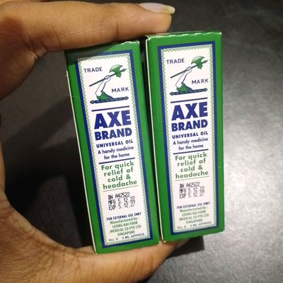 AXE BRAND UNIVERSAL OIL For quick relief of cold & headache, a handy  medicine for the home 