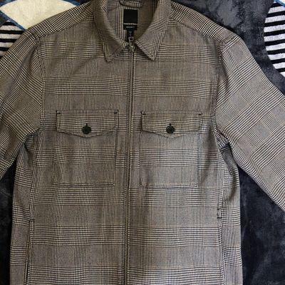 Relaxed Fit Overshirt - Beige/Checked - Men