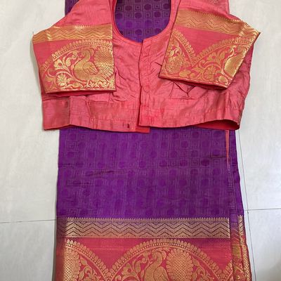 Red Purple Women Saree in Kozhikode - Dealers, Manufacturers & Suppliers -  Justdial