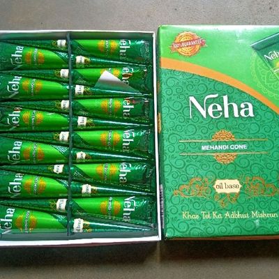 Buy HERBIPURE MYRA Mehendi Cone Body Art All Natural Pure Henna Past (12  Pieces in a Box) Online at Best Prices in India - JioMart.