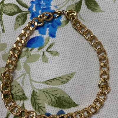 Chunky Gold Heart Lock Pendant Necklace Rolo Chain For Women - Boutique  Wear RENN