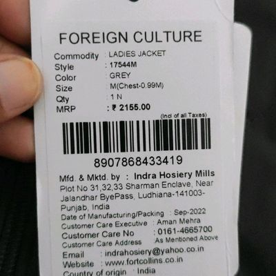 Foreign Culture By Fort Collins Jackets Price in India | Jackets Price List  in India - DTashion.com