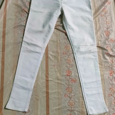 High Waist Skinny White Denim High Waisted Ripped Jeans For Women Elasitc  Pencil Style Autumn Long Pants With Ripped Details From Allegroo, $19.83 |  DHgate.Com