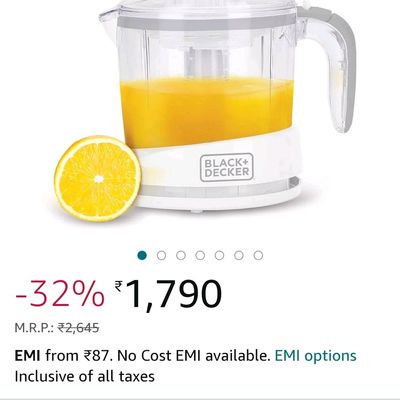  Black+Decker CJ525 CitrusMate Plus Citrus Juicer