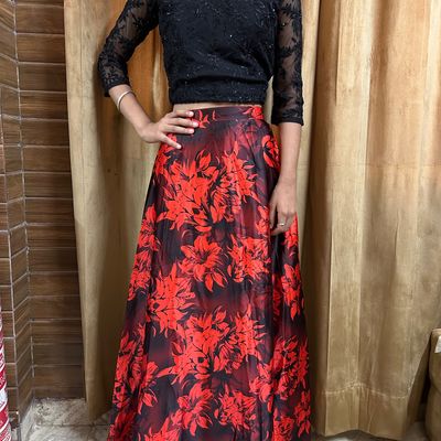 Indo western clearance long skirt