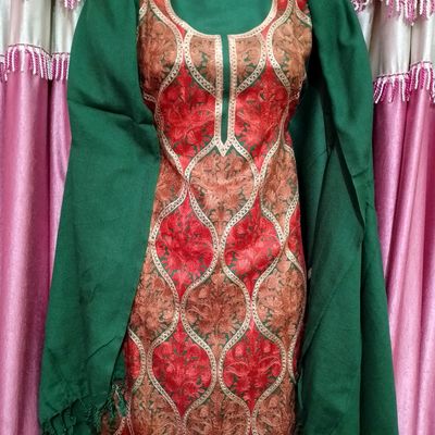 Buy Kashmiri Woolen Unstitched Suit Online | Kashmiri Winter Suits