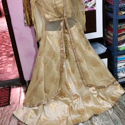 Buy Latest Golden Color Lehenga Choli Online at Best Price | Ethnic Plus