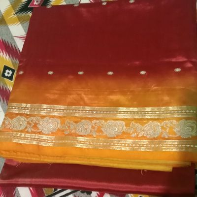 Rust Orange Kohbar Vivah Hand Painted Madhubani Tussar Silk Saree With  Stitched Blouse in Sundargarh at best price by Shatakshi Creations -  Justdial