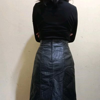 Gap on sale leather skirt