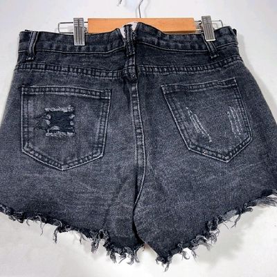 New Women's Fashion High Waist Ripped Jeans Side Tied Rope Shorts Summer Ripped  Denim Shorts | Wish
