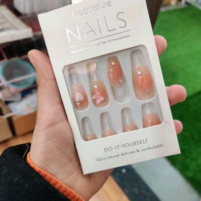 Women Whitening Fake Nails Breathable And Comfortable to Wear Fake Nails  for Manicure Novice Beginner Jelly Glue Model - Walmart.com