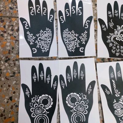 Buy Mehndi Stencil Design (PO of 2) 1 pack Online At Rs. 150 | Swiggy  Instamart