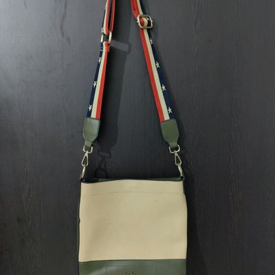 ESBEDA Beige Color Mobile Sling Bag For Women