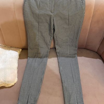 Zara | Pants & Jumpsuits | Zara Tartan Plaid Checkered Red High Waisted  Elastic Trousers | Poshmark