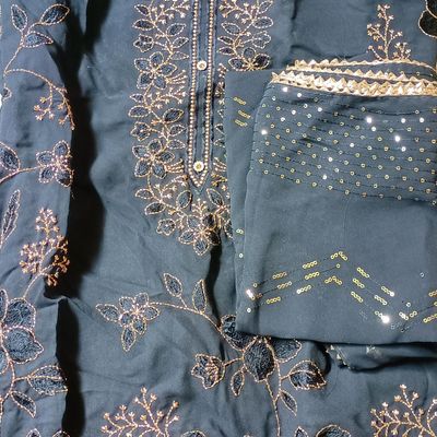 Blue Blend Ready Made Cotton Kurti Salwar Pants SRVEP24612R –  ShreeFashionWear