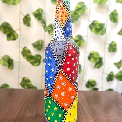 Painted Glass Bottles