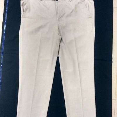 Buy Men Beige Check Slim Fit Formal Trousers Online - 726474 | Peter England