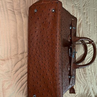 Lovely vintage hornback crocodile skin leather shoulder bag | Vintage  leather bag, Vintage purses, Crocodile skin