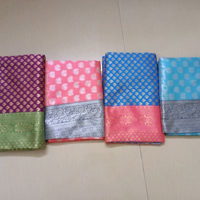 Cotton Silk Sarees combo offer 2 sarees in amazing price | gintaa.com