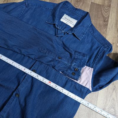 Buy Mast & Harbour Men Blue Regular Fit Faded Denim Casual Shirt - Shirts  for Men 9062429 | Myntra