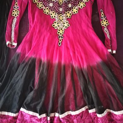 RUKSAAR BY SABAH 1001 TO 1004 SERIES BUTTERFLY NET HEAVY WORK DRESSES