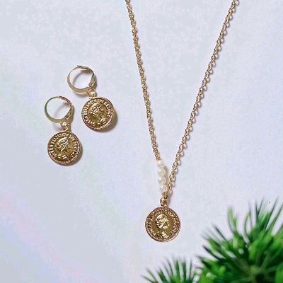 Italian Gold Vermeil and Sterling Silver Lira Coin Pendant Necklace - Macy's