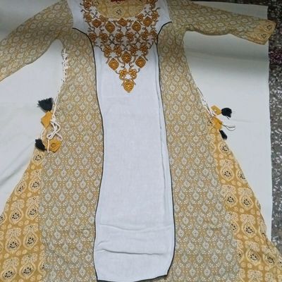 Best Stylish Yellow Shirt Collar Ladies Kurta | New Fancy Kurti Design 2022