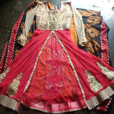Lehenga Choli | Pink Zardozi Mastani Dress | Freeup