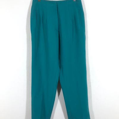 Buy KOTTY Womens Solid Polyester Blend Sea Green Trousers (Sea Green,34) at  Amazon.in