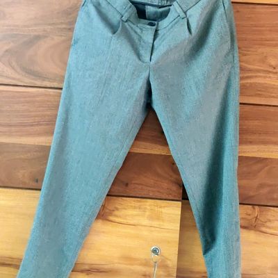 Buy Park Avenue Women Beige Slim Fit Solid Formal Trousers - Trousers for  Women 7371892 | Myntra