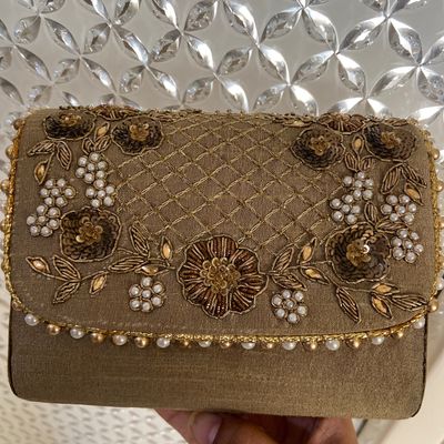 Buy srishopify handicrafts Womens Small Handpurses Banjara hand Clutchs  handmade Pouch(Small 6.5inch, Mirror Work Purse Beads Thread Mustard Yellow  wallet) at Amazon.in