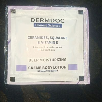 Dermdoc Ceramides, Squalene & Vitamin E Deep Moisturizing Creme Body Lotion  (200 ml)