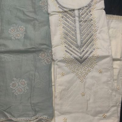 Navrang Designer Suits 14 Fancy Designer Festive Wear Cotton Heavy Work  Dress Material - The Ethnic World