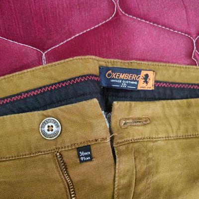 Buy Sand Trousers & Pants for Men by OXEMBERG Online | Ajio.com