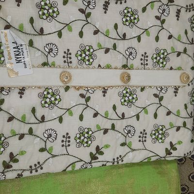 Printed Chanderi Silk Dress Materials at Rs 1350/set | Chanderi Fabric in  Jaipur | ID: 13342242412