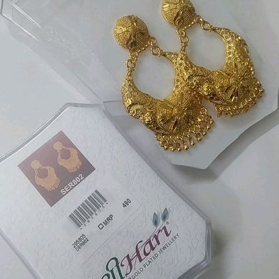 Shree hari deals gold plated earrings