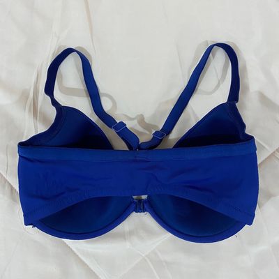 Zivame Knot Front Bikini Set- Blue